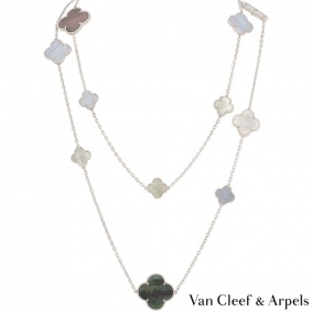 Van Cleef & Arpels White Gold Magic Alhambra Necklace VCARN19000